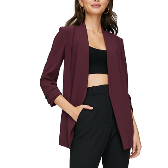 Babaton Jackets & Blazers - 💟 Aritzia BABATON Power Hip Blazer Suit Jacket Size 6 Maroon